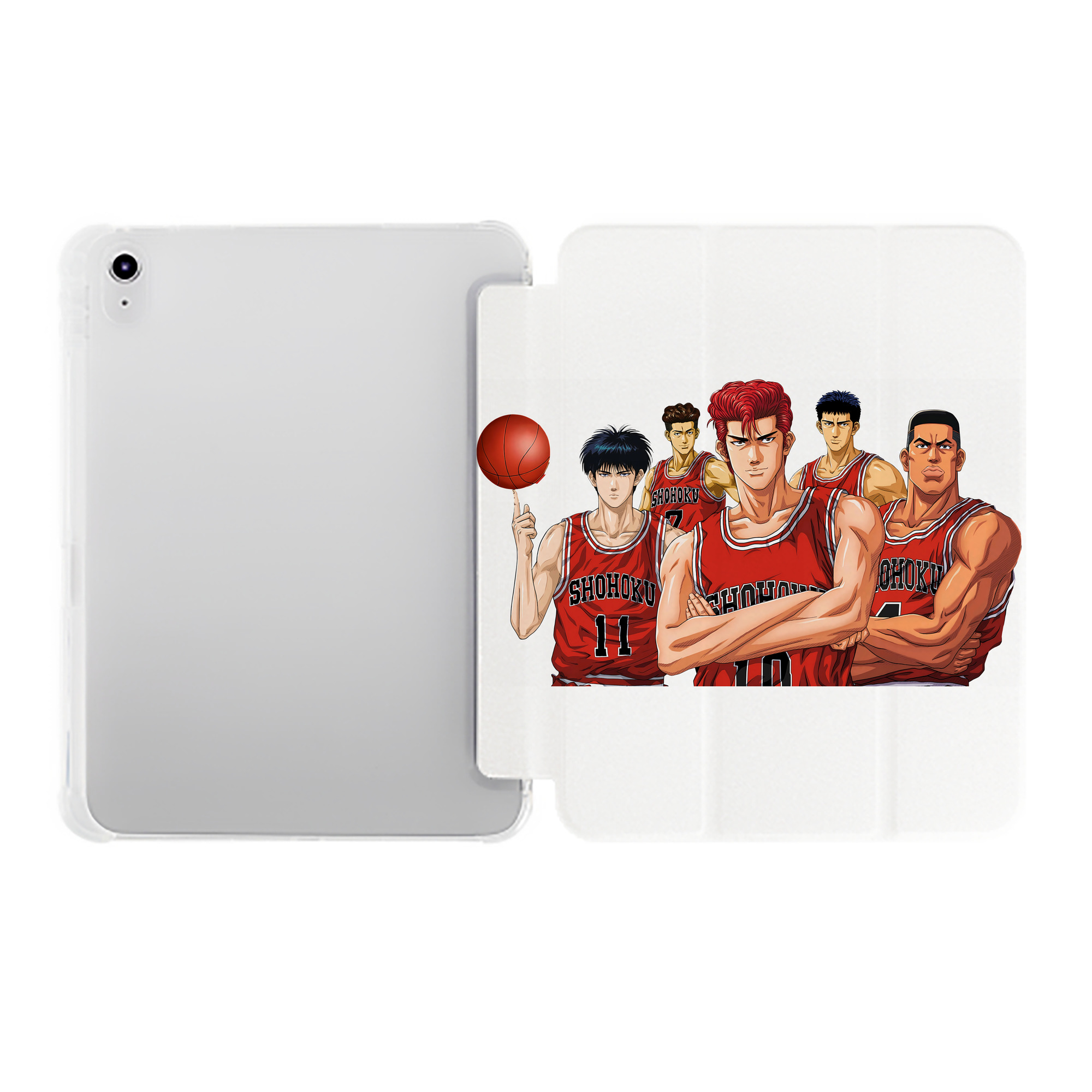 （画像用） SLAM DUNK／スラムダンク IPad ケース ペン収納付き 三つ折りスタンド PUレザー×シリコン 対応機種9.5/10.5/10.9インチ